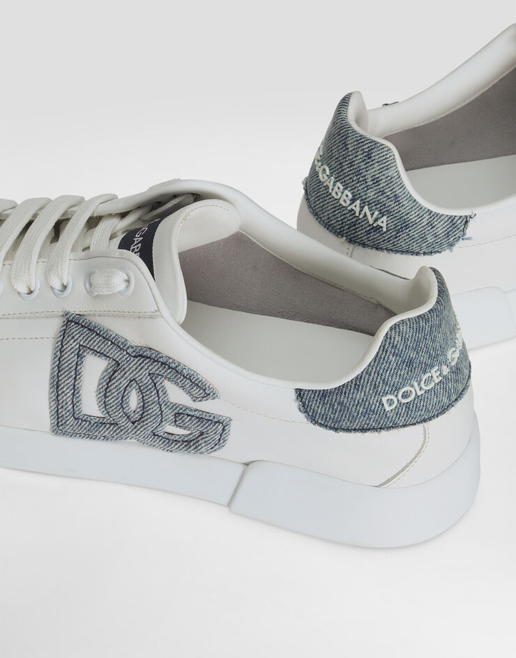 Dolce & Gabbana Sneakers Portofino Light en cuir de veau Blanc CK2318A6H53