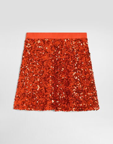 Dolce & Gabbana Sequin skirt Orange L56I03FLSNB