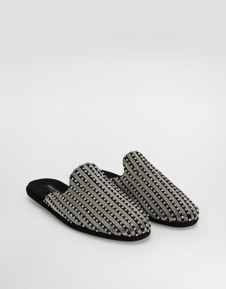 Dolce & Gabbana 刺绣麂皮便鞋 Multicolor A80587A0186