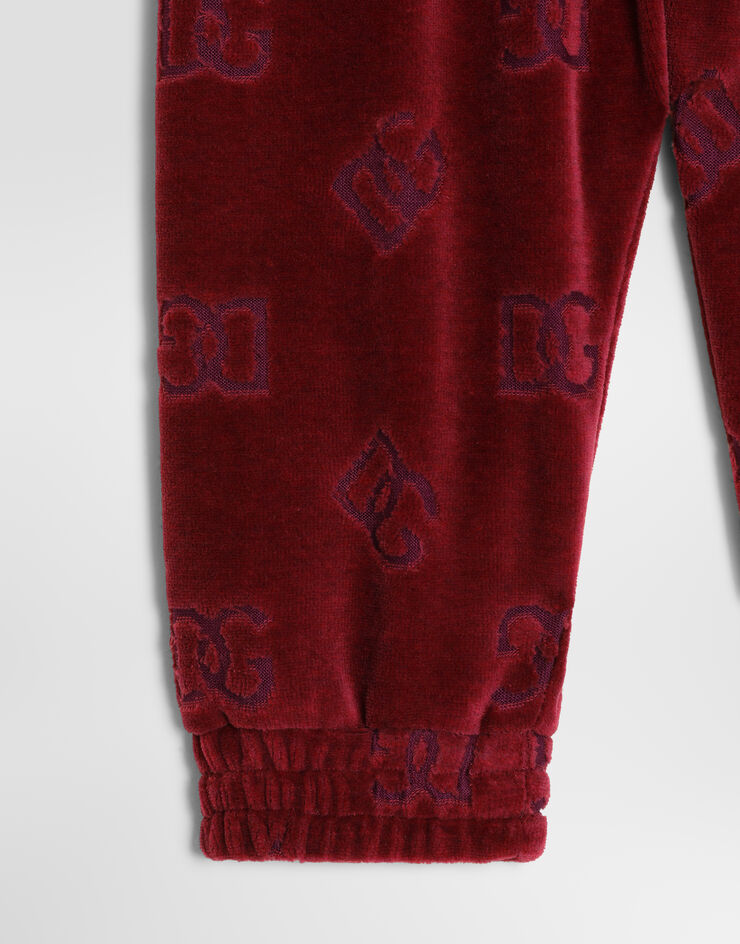 Dolce & Gabbana Logo jacquard jersey trousers Red L2JPK1FJ7DL