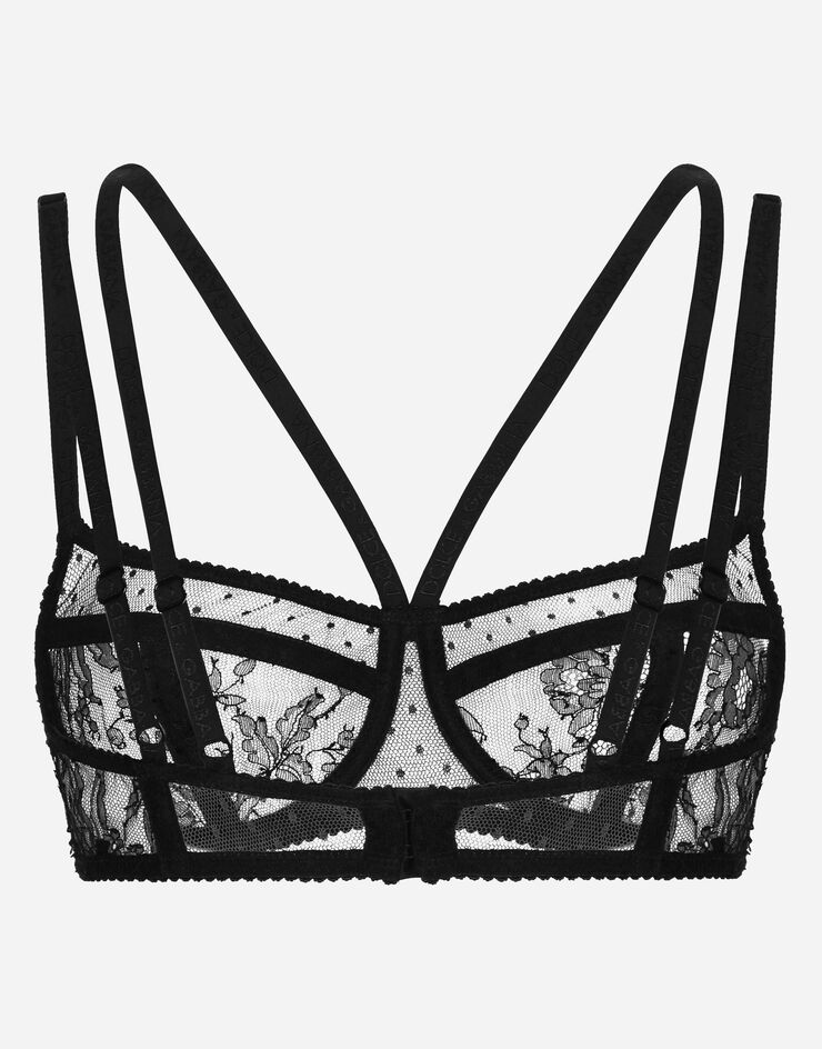 Dolce & Gabbana バルコネットボディスーツ レース ブラック O1C61TONO24