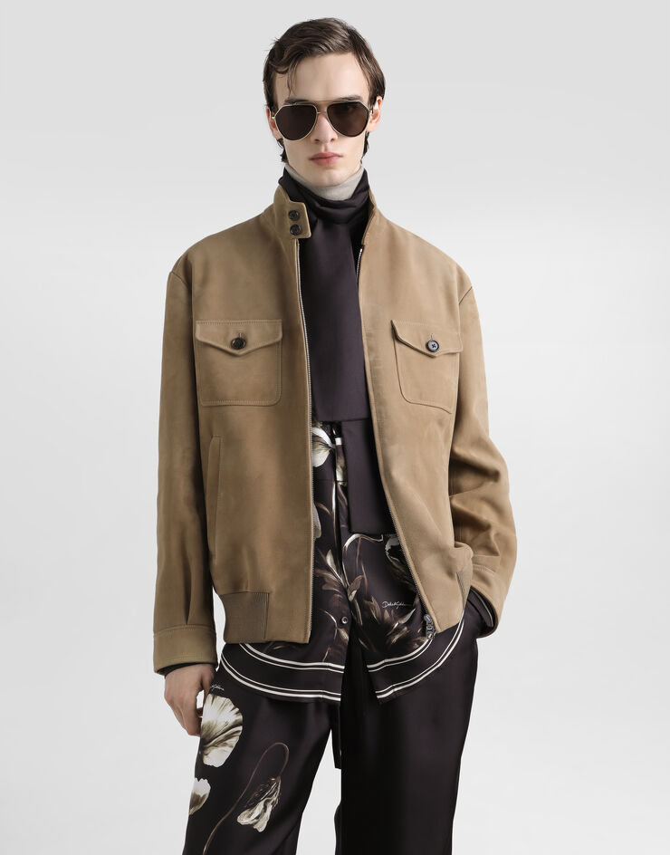 Dolce & Gabbana Suede jacket Beige G9BPBLHULW7