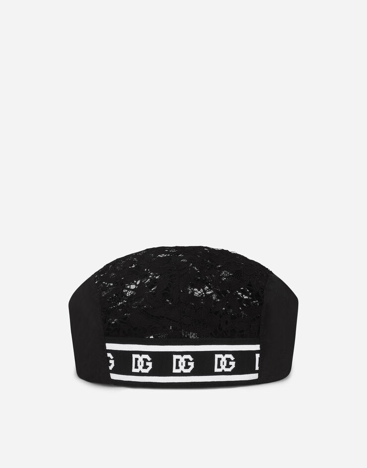 Dolce & Gabbana Lace flat cap Black GH857AGF621