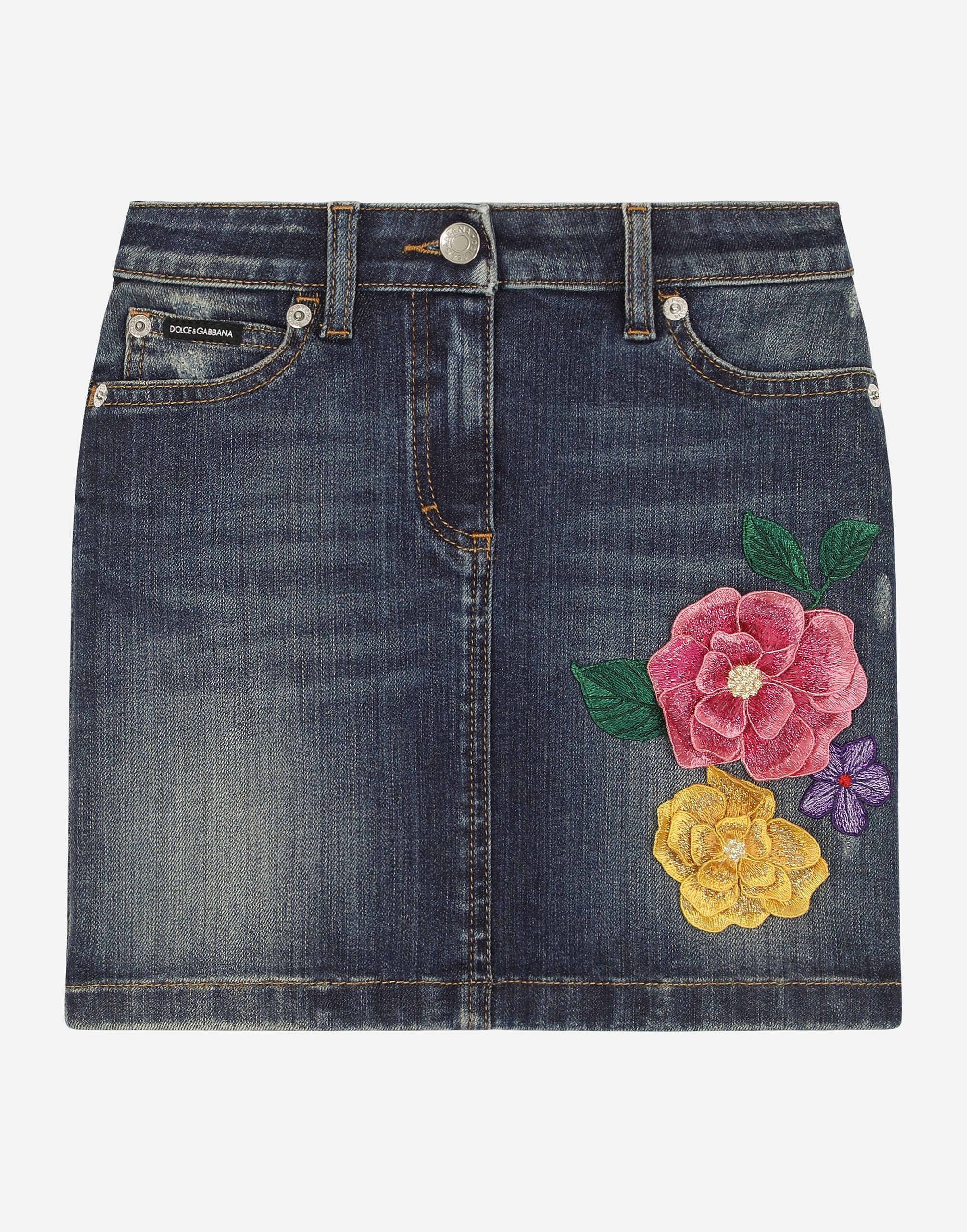Blue denim skirt 3d shop