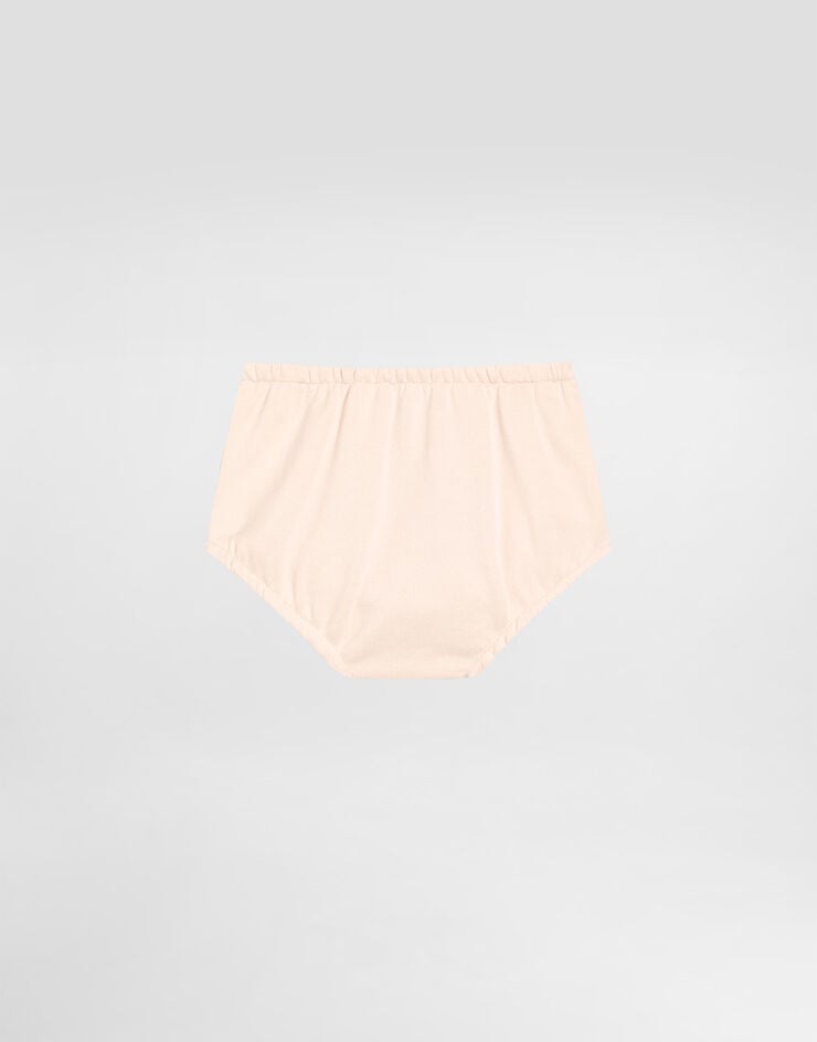 Dolce & Gabbana Gonna con culotte in felpa e logo DG laserato Rosa L2JIB1G7PIE