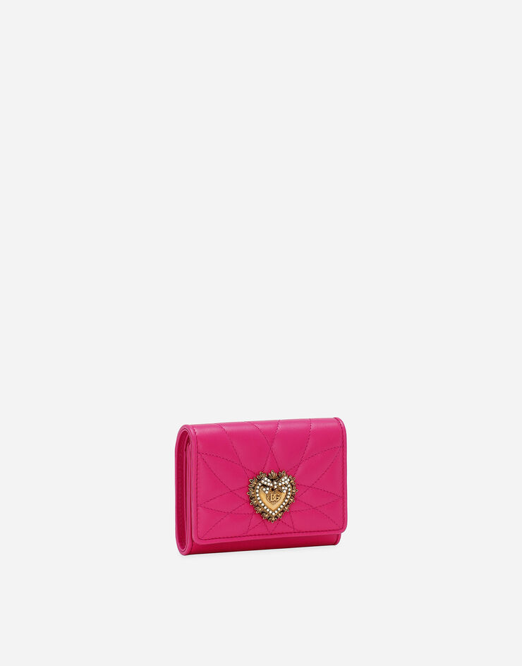 Dolce & Gabbana Кошелек тройного сложения Devotion розовый BI1269AV967