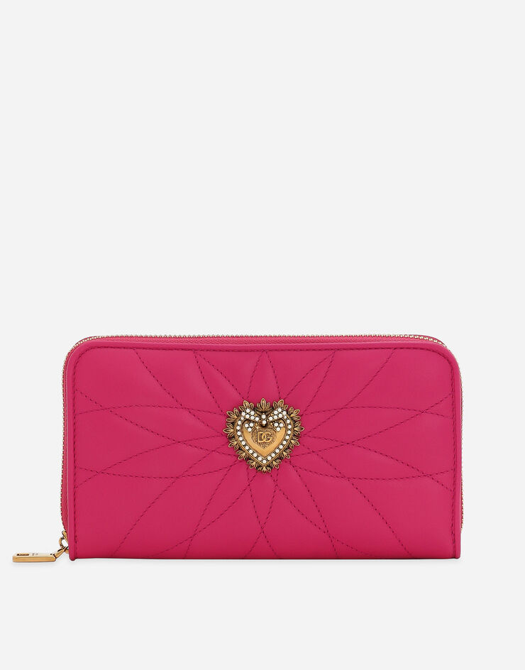 Dolce & Gabbana Geldbörse mit Rundumreißverschluss Devotion Rosa BI0473AV967