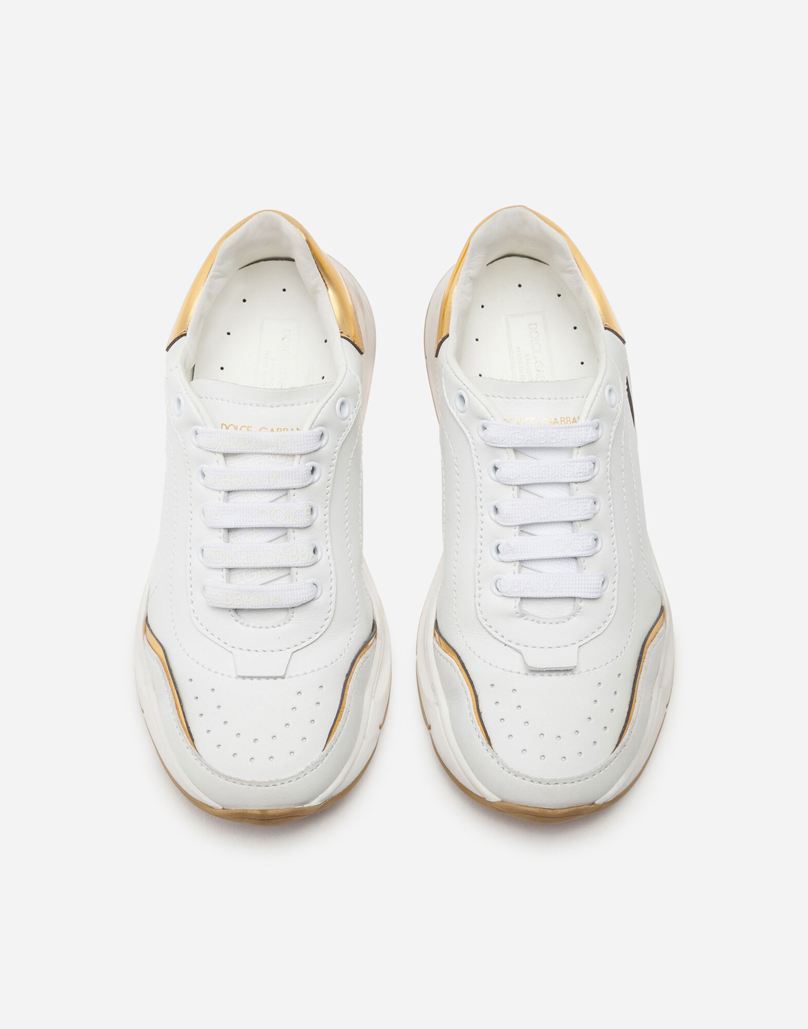 Tenis dolce top gabbana dorados