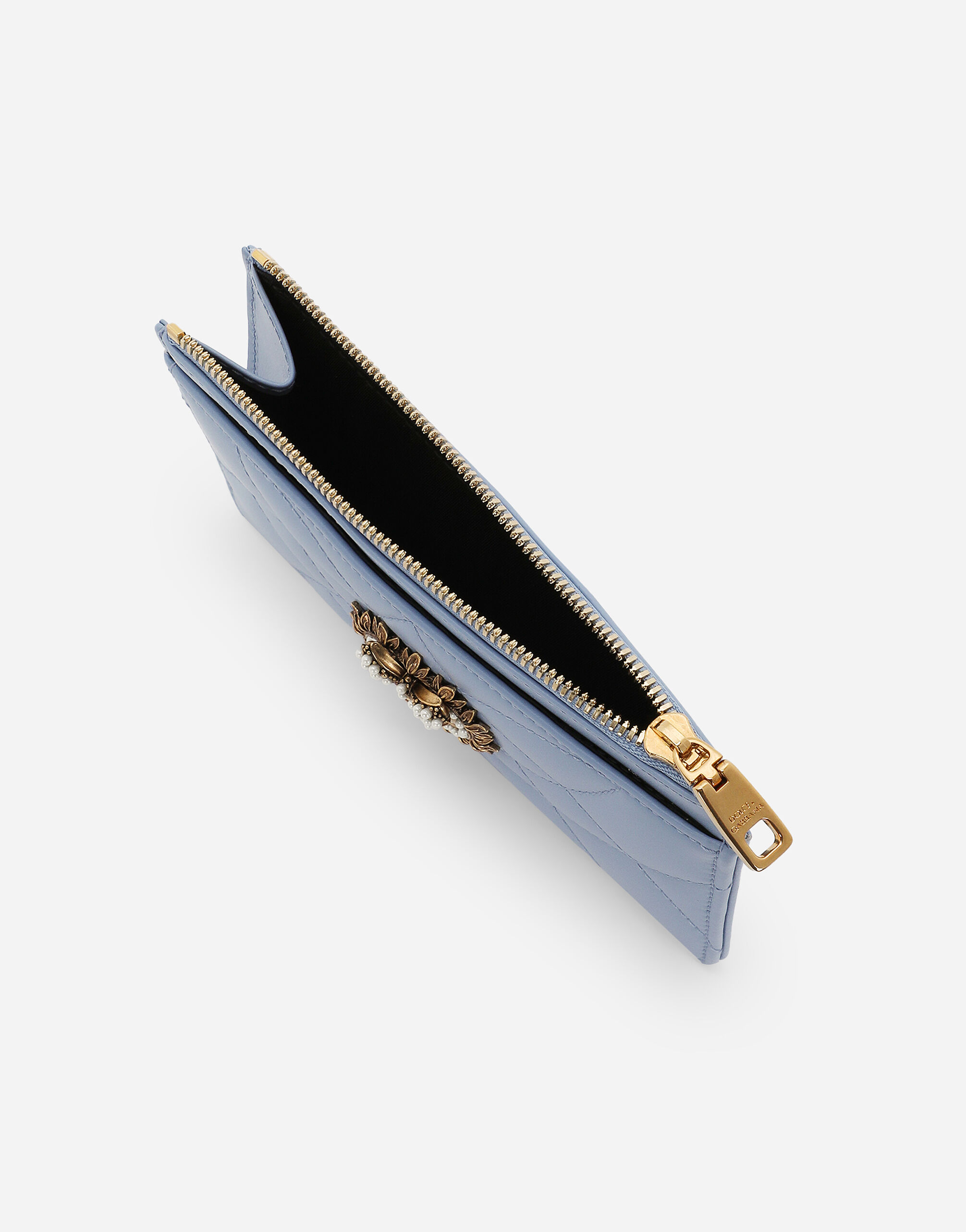 Medium Devotion card holder in Light Blue for Women