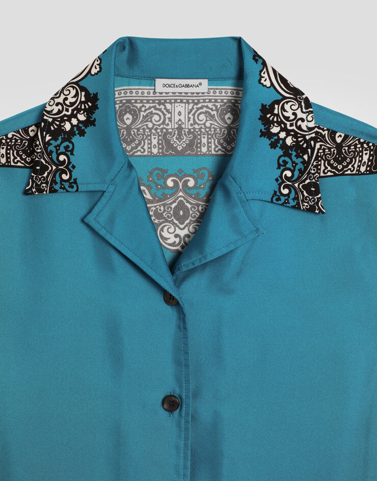 Dolce & Gabbana Twill shirt with bandanna print Print L43S86HI1W8