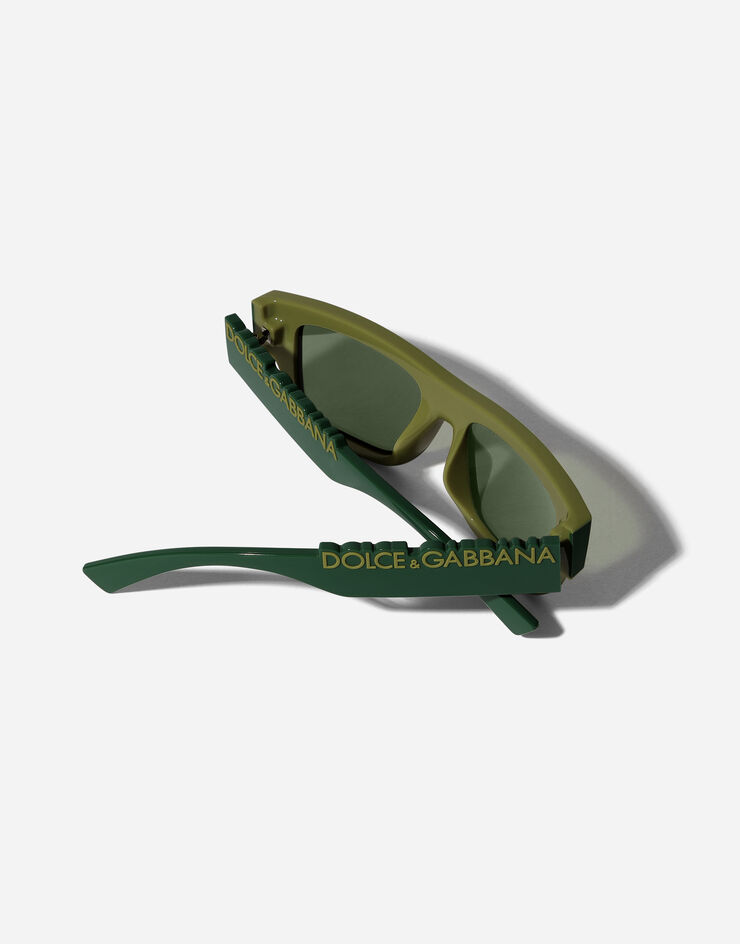 Dolce & Gabbana DG Logo Sunglasses Green VG601FVN771