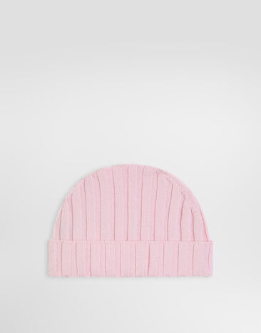 Dolce & Gabbana Rib knit hat Pink LBKHI7JDVDN