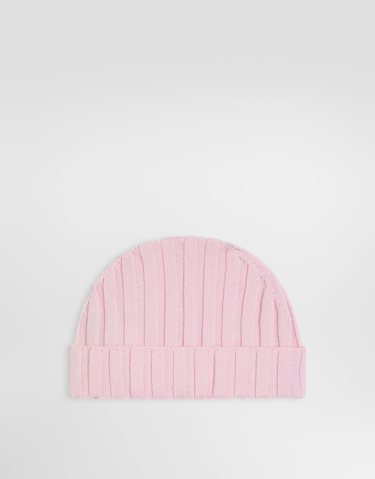 Dolce & Gabbana Rib knit hat Pink LBKHI7JDVDN