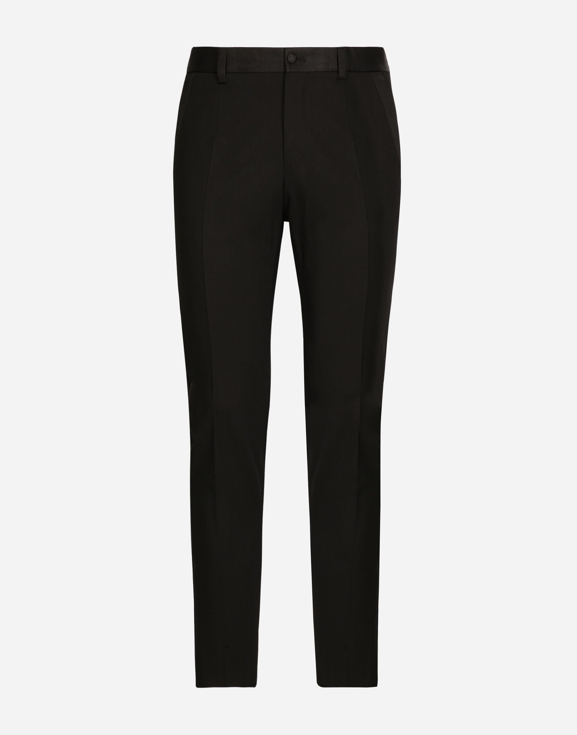 Stretch tuxedo pants in Black for Men | Dolce&Gabbana® US