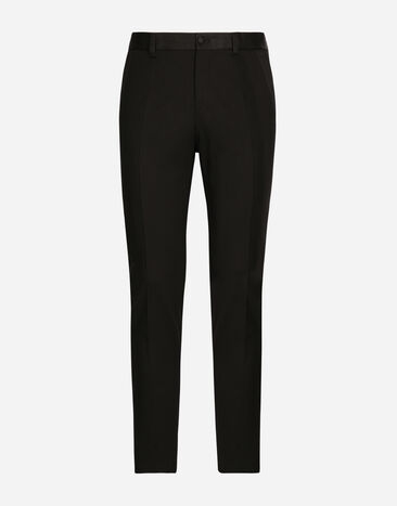 Dolce & Gabbana Stretch tuxedo pants Black GYU4ETFURHG