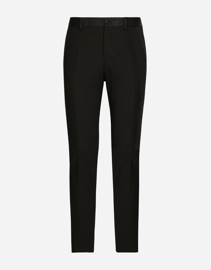 Dolce & Gabbana Stretch tuxedo pants Black GYU4ETFURHG