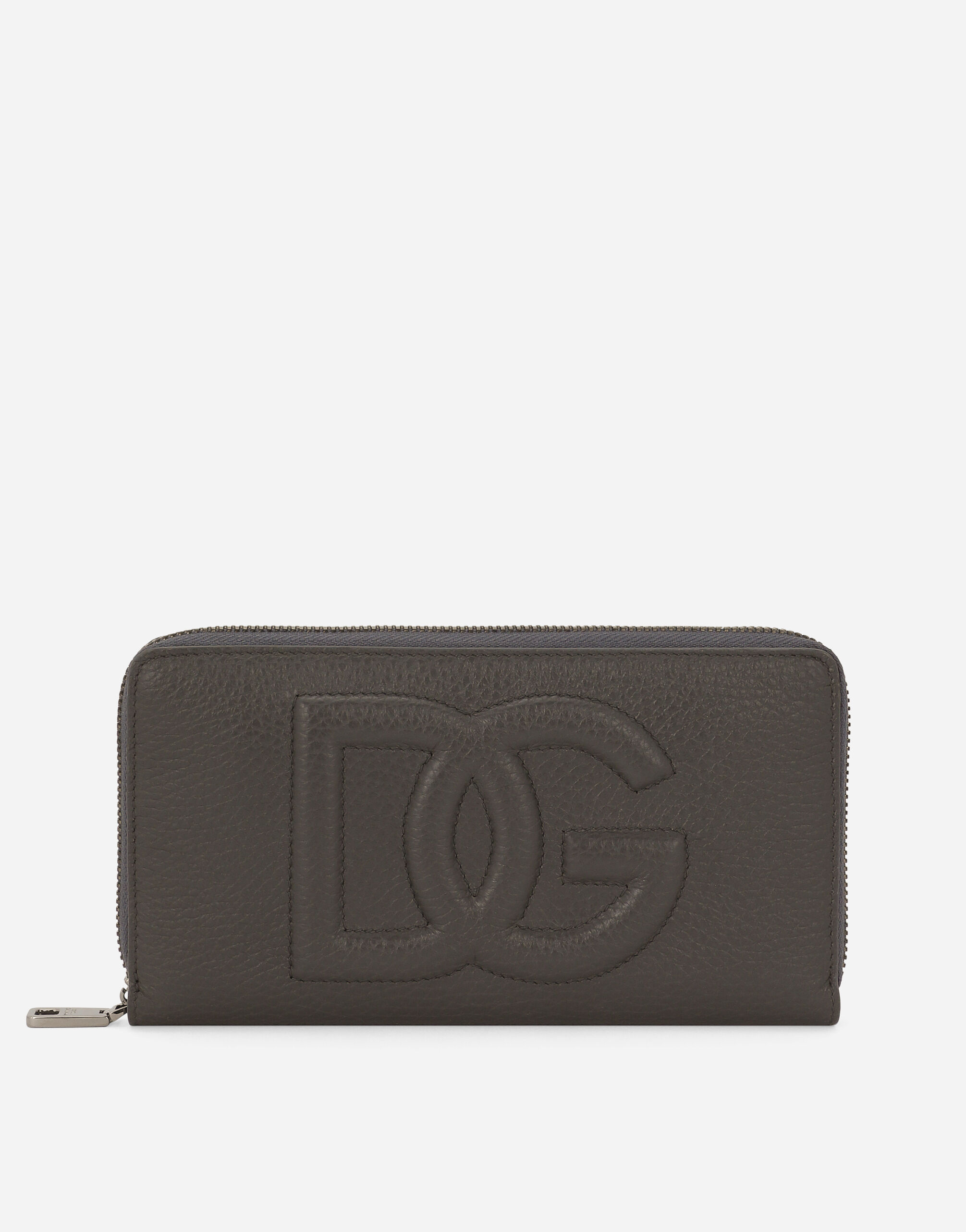 Dolce & Gabbana Portafoglio zip around DG Logo Nero GH706ZGH892