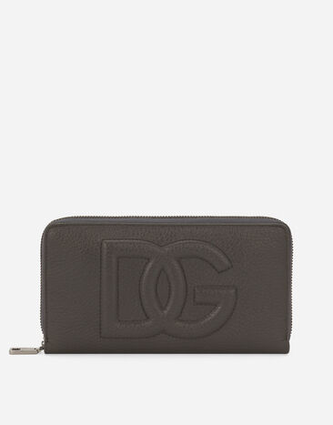 Dolce & Gabbana محفظة DG Logo بسحاب دائري أسود BP3309A8034