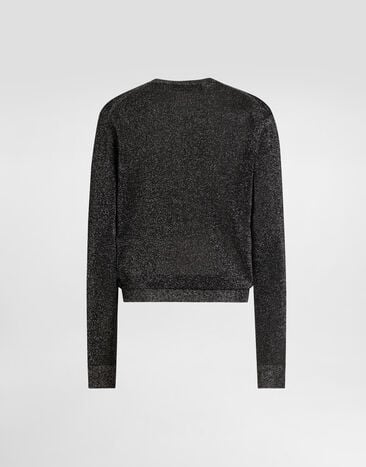 Dolce & Gabbana Metallic viscose pullover Multicolor FXXB8TJGMCE