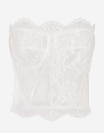 Dolce & Gabbana Bustier en dentelle Imprimé F6ZT1THS5Q2