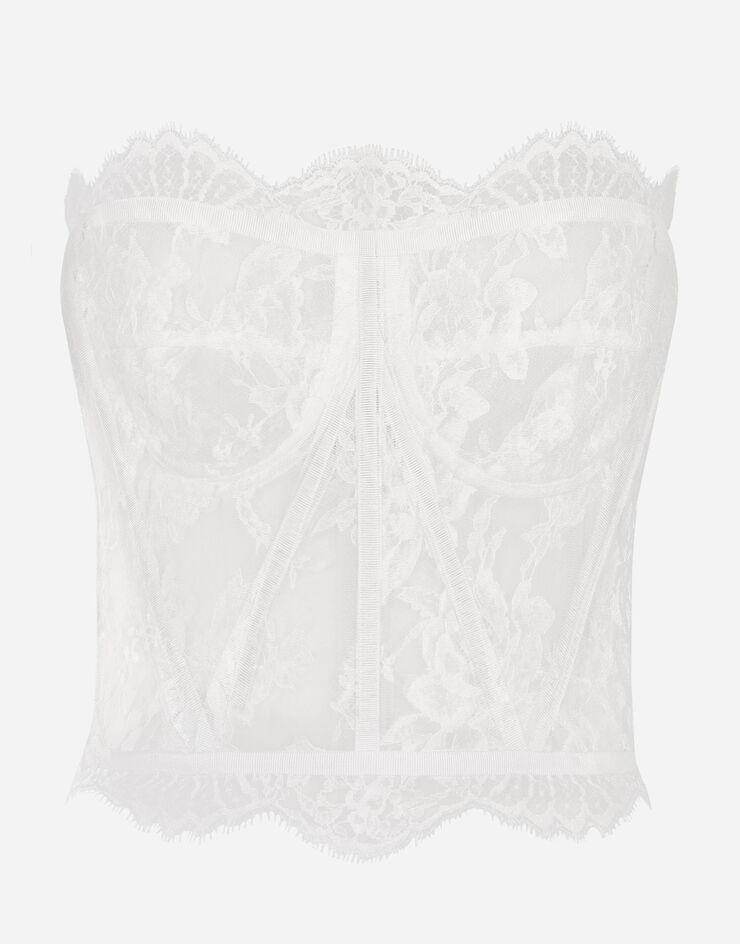 Dolce & Gabbana Lace bustier White F72X4THLMQJ