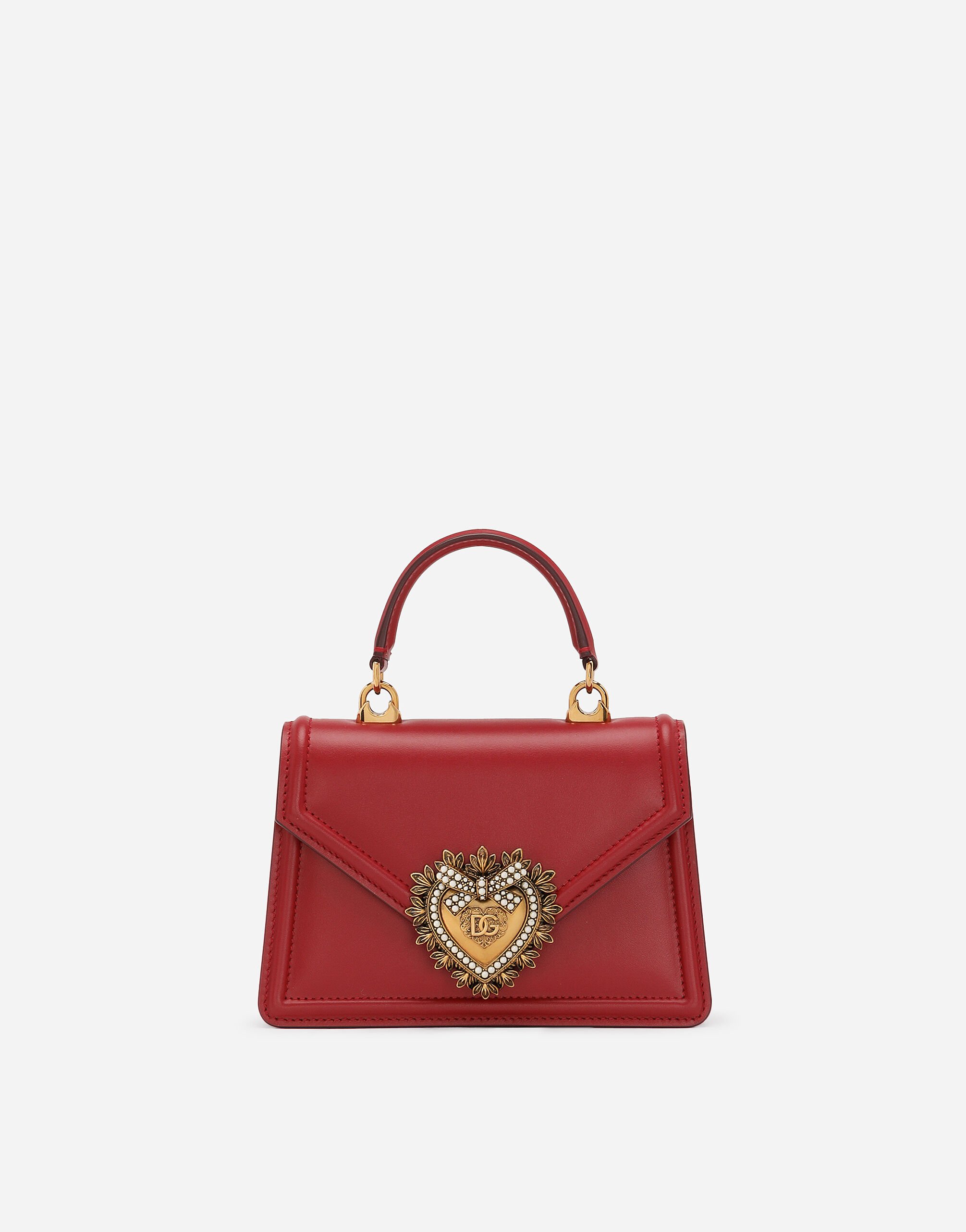 Dolce & Gabbana Small calfskin Devotion bag Gold BB6711A1016