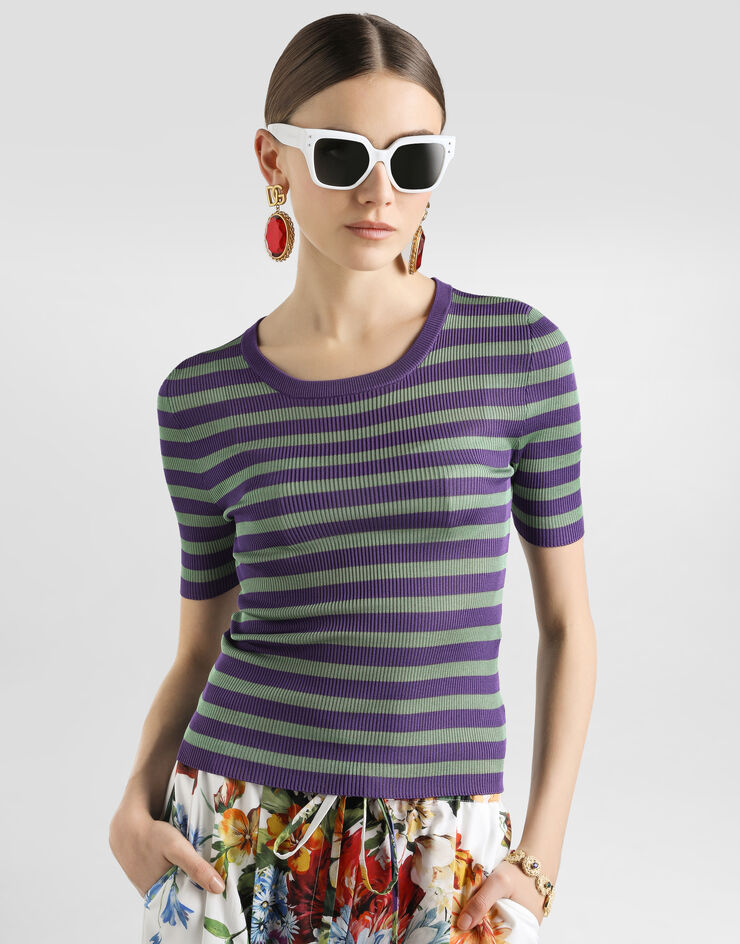 Dolce & Gabbana Viscose pullover Multicolor FXXAAZJAIRR