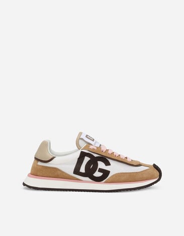 Dolce & Gabbana Sneaker DG CUSHION aus Materialmix Weiss CK2288A5355