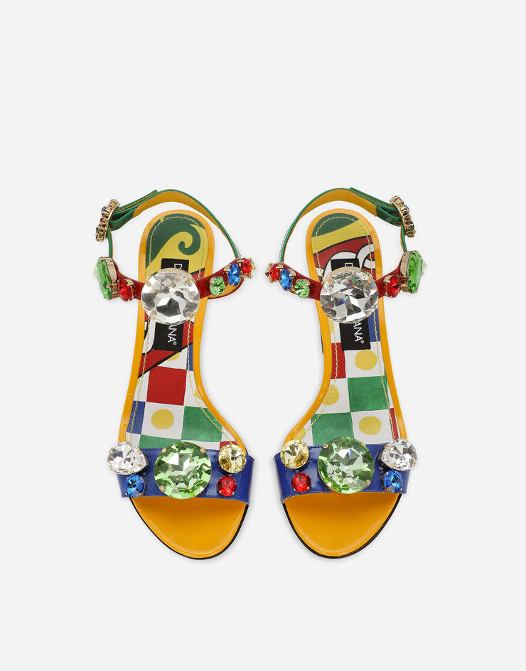 Dolce&Gabbana Patent leather sandals Multicolor CR1355AN252