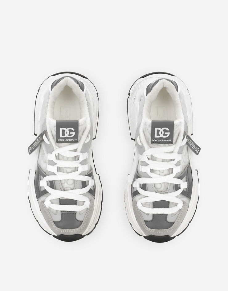 Dolce & Gabbana Sneaker Airmaster aus Netzgewebe mit Dolce&Gabbana-Logoprint Weiss DA5163AB309