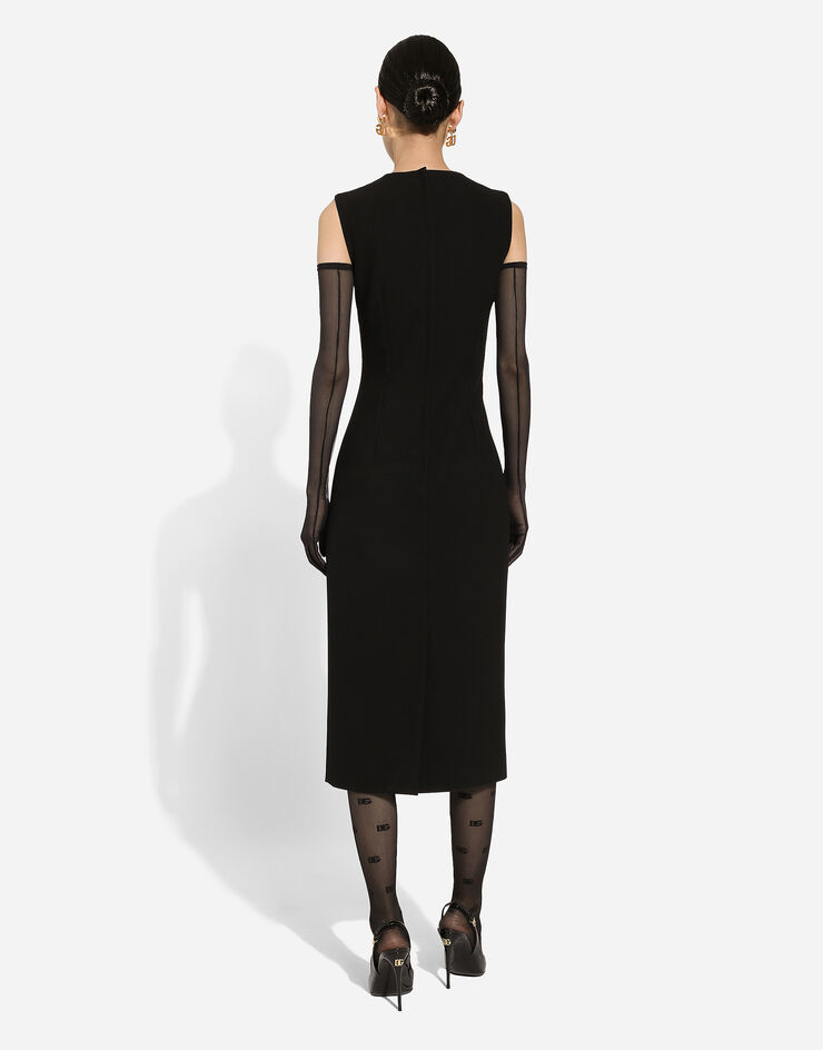 Dolce & Gabbana Wool sheath dress  Nero F6GASTFUBFX