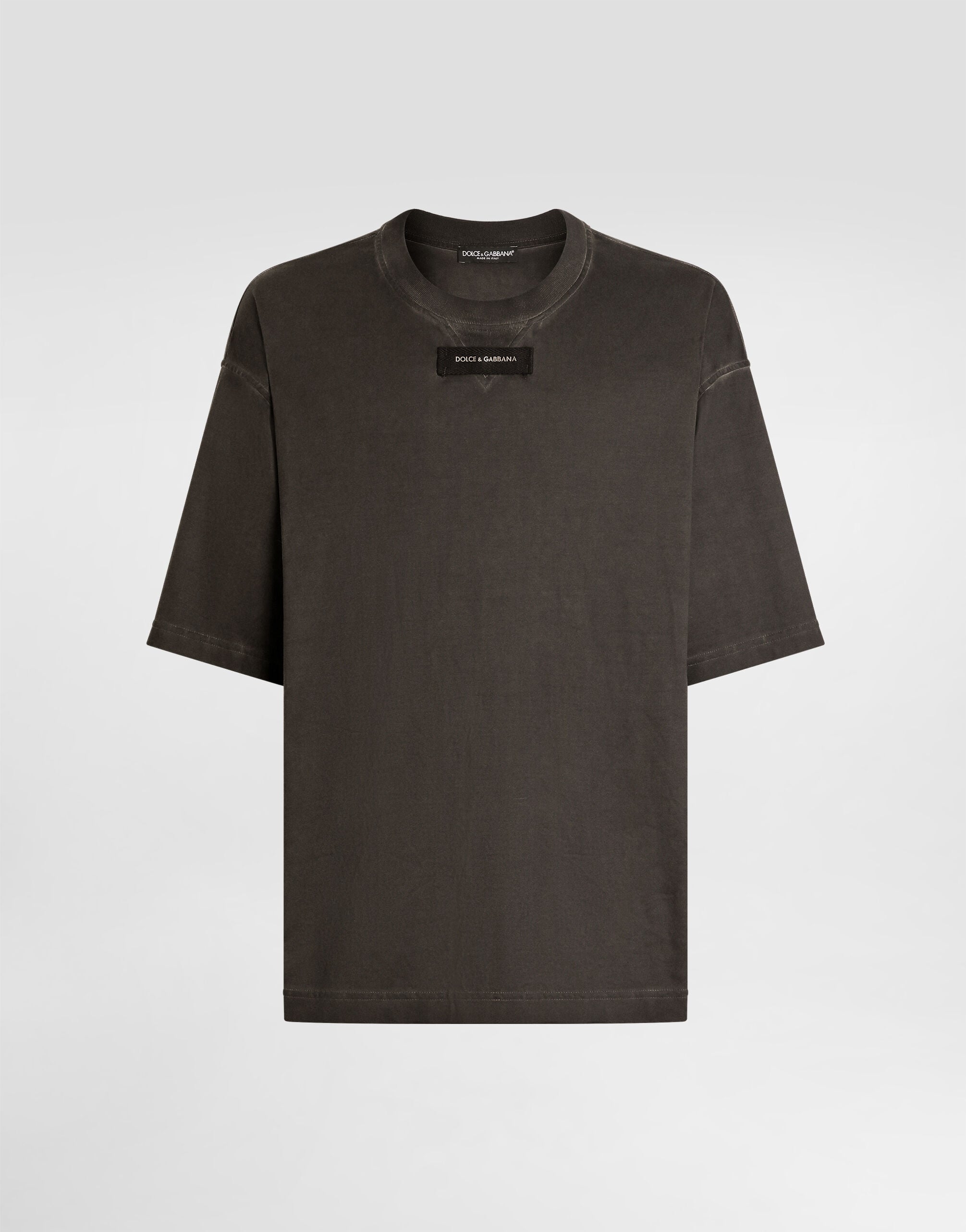 Cotton t-shirt in Black for Men | Dolce&Gabbana® US