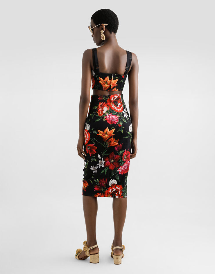 Dolce & Gabbana Corsé con estampado de flores Imprima F7AZ6TFSRQT