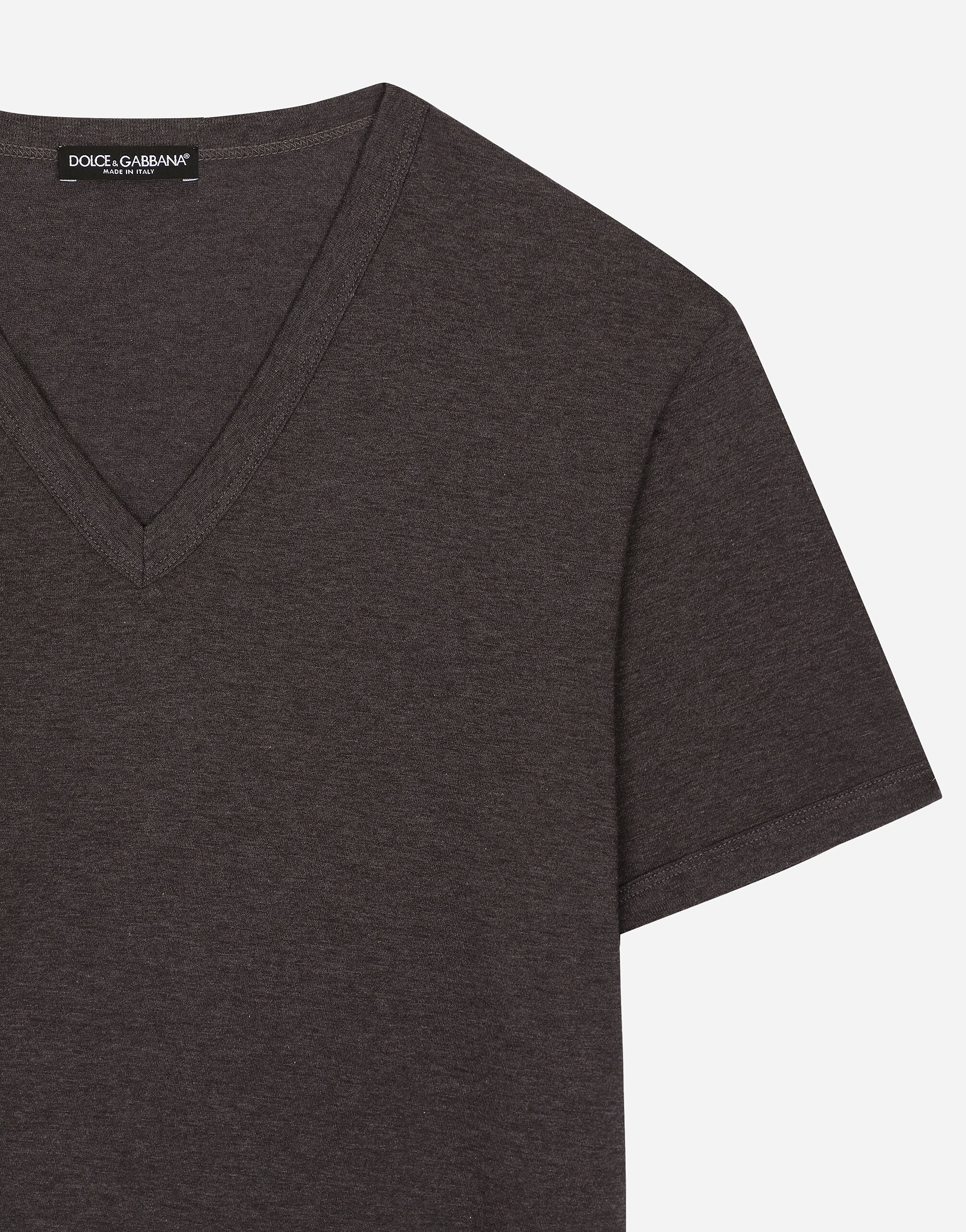 Cotton t-shirt in Grey for Men | Dolce&Gabbana® US
