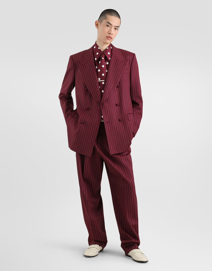 Dolce & Gabbana Double-breasted Martini suit in pinstriped wool Dolce & Gabbana Double-breasted Martini suit in pinstriped wool Multicolor GK064TFRBC0