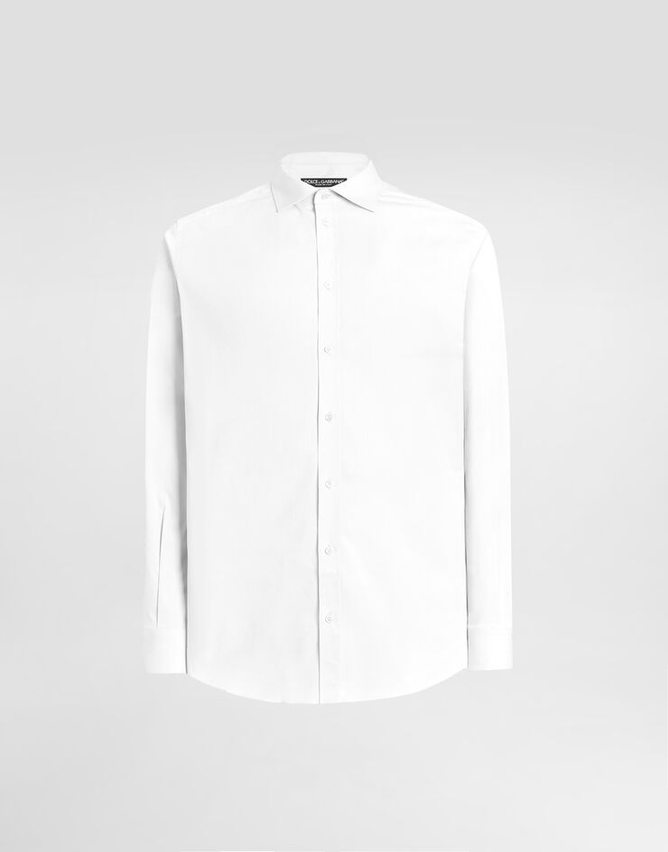 Dolce & Gabbana Striped poplin martini shirt Dolce & Gabbana Striped poplin martini shirt White G5OI6TFUMRY