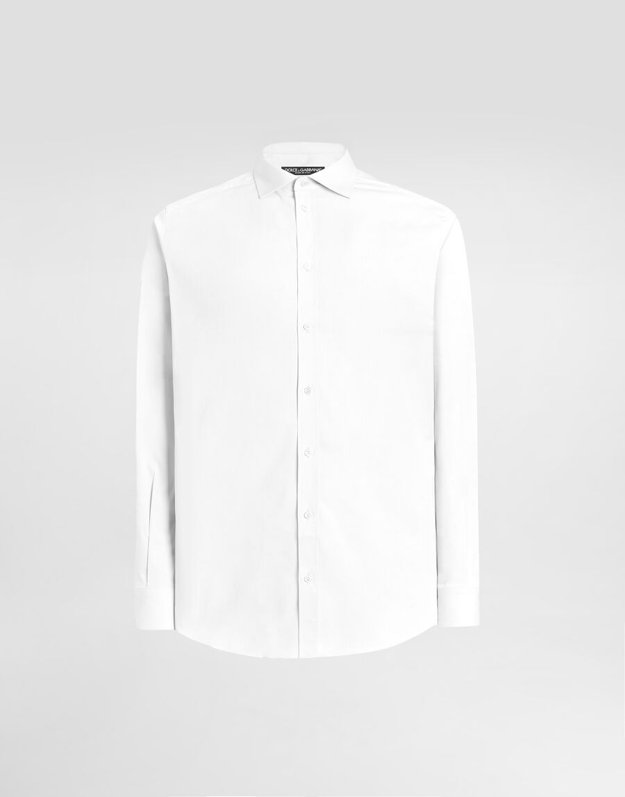 Striped poplin martini shirt