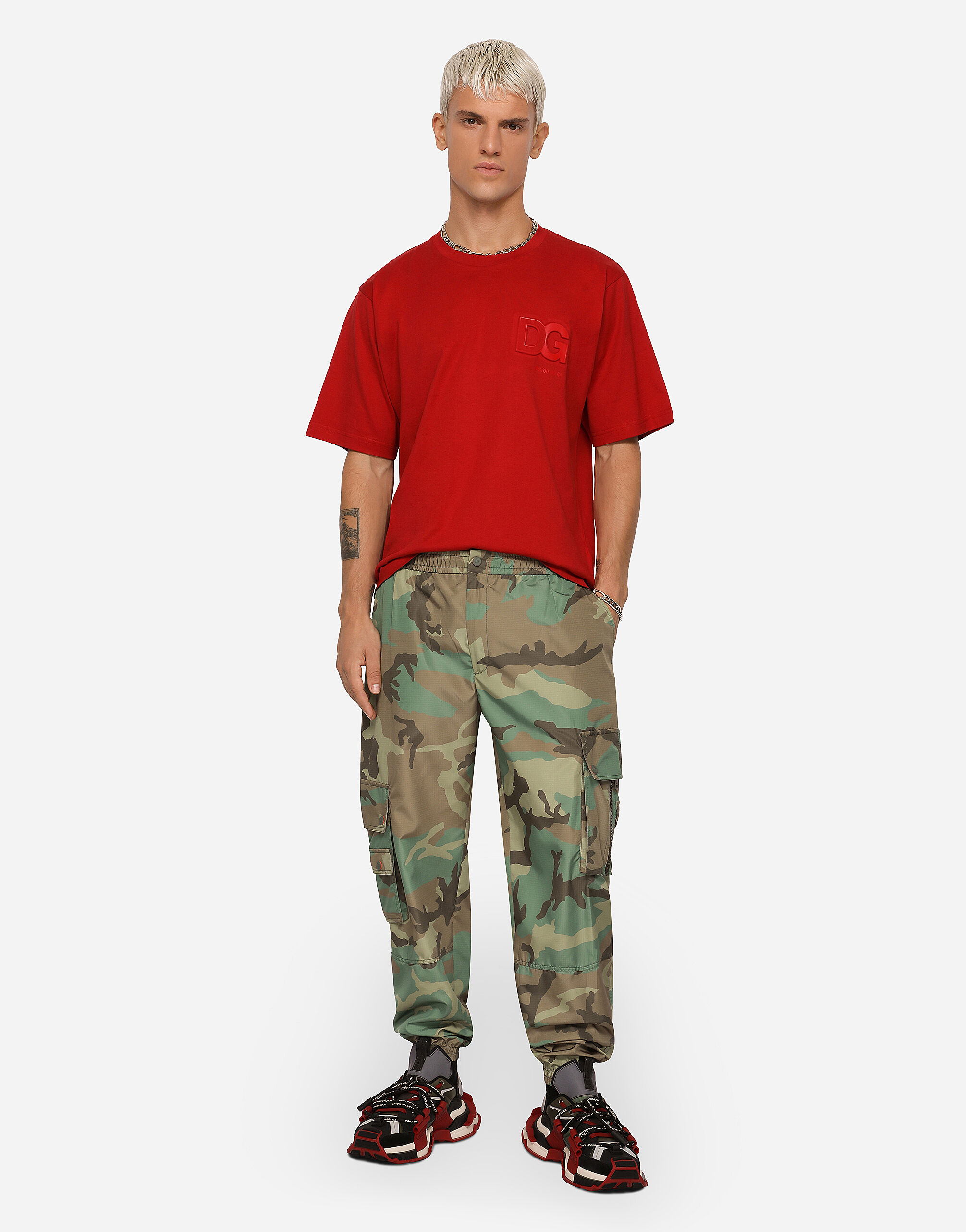 Cotton t-shirt with 3d DG logo