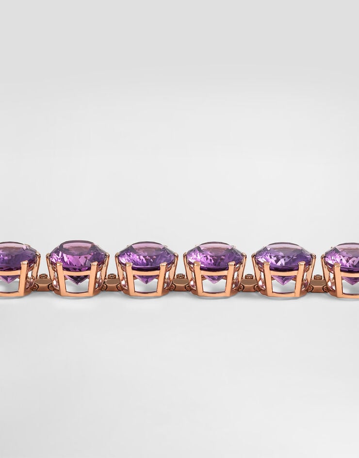 Dolce & Gabbana Anna bracelet in 18-carat red gold with amethysts and diamonds Dolce & Gabbana Anna bracelet in 18-carat red gold with amethysts and diamonds Red Gold WBSB1GWAME1