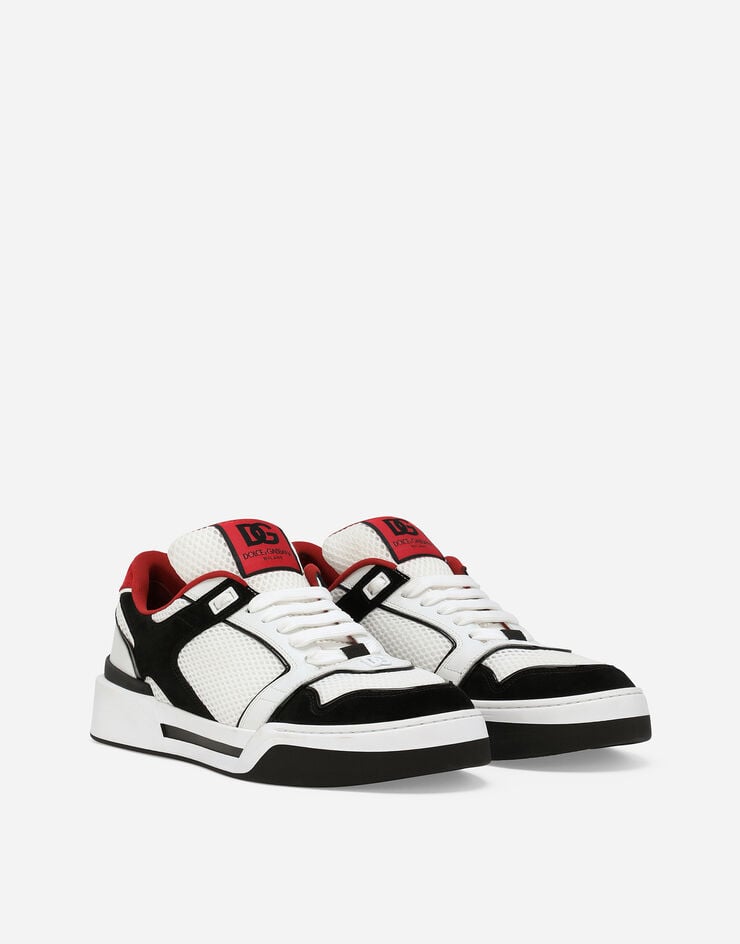 Dolce & Gabbana Sneaker New Roma in mix materiali Nero CS2241AR755