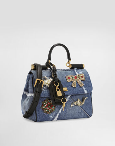 Dolce & Gabbana 마이 시실리 데님 핸드백 Multicolor BB7781BG682