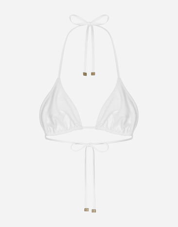 Dolce & Gabbana Soutien-gorge de bain triangle Blanc O1A00JONO12