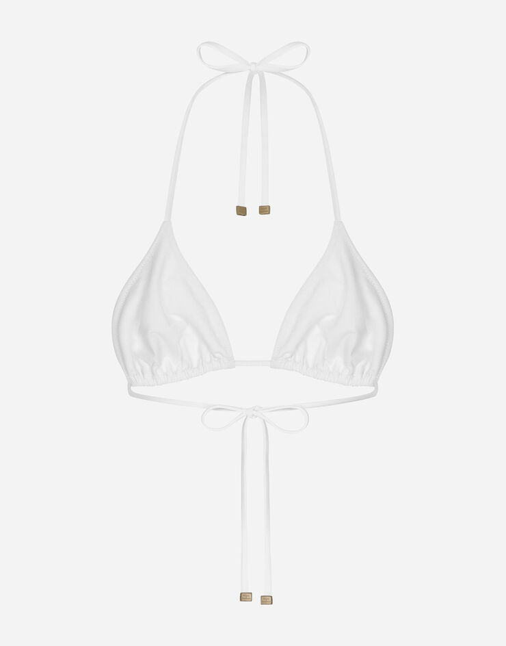 Dolce & Gabbana Triangle bikini top White O1A00JONO12