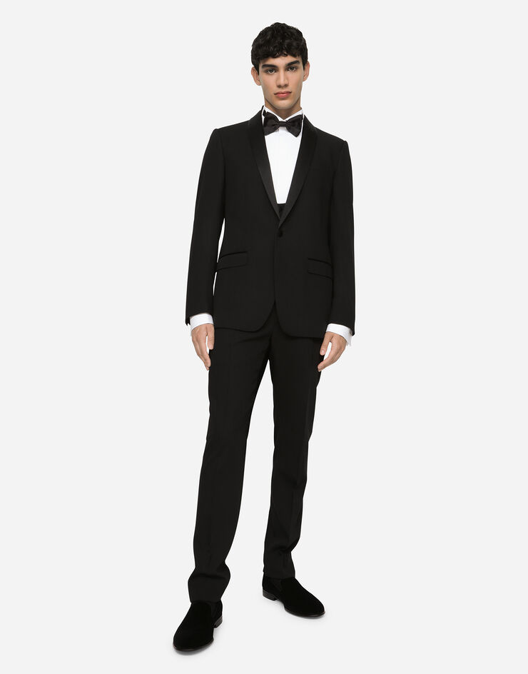 Dolce & Gabbana Wool Martini-fit tuxedo suit BLACK GK1FMTFU2KF