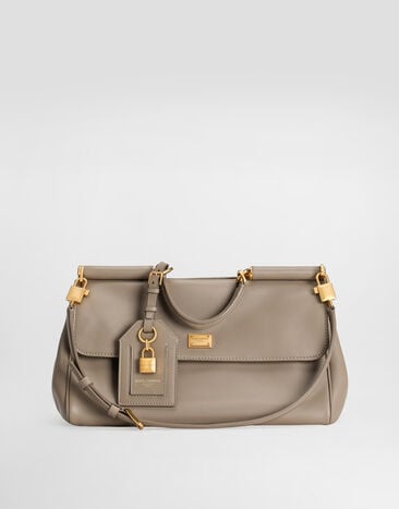 Dolce & Gabbana My Sicily handbag in plongé calfskin Beige BB7782B7321