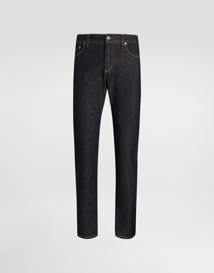 Slim-fit stretch cotton jeans