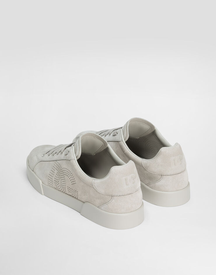 Dolce & Gabbana Zapatilla Strobel Portofino Light en piel de becerro Plateado CS2324A9T67