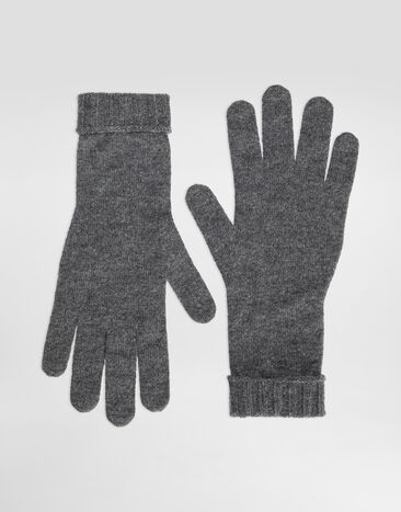 Dolce & Gabbana Gants en cachemire Gris FX05KZJDVC2