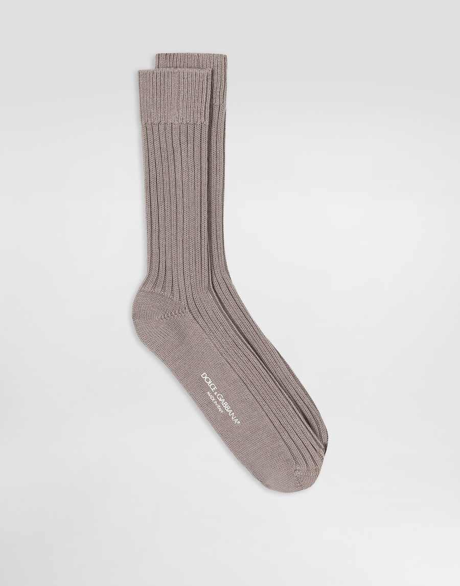 Cotton and wool socks