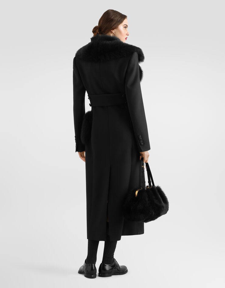 Dolce & Gabbana Double wool gabardine coat Dolce & Gabbana Double wool gabardine coat Black F0X1OZFU272